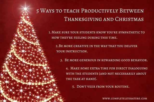 Read more about the article How to Teach Productively Between Thanksgiving and Christmas