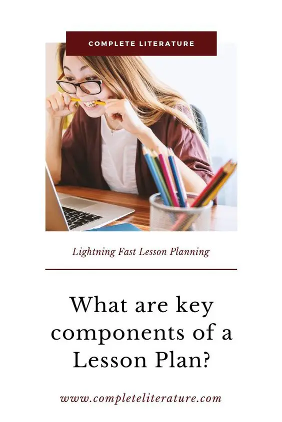 key components of a lesson plan