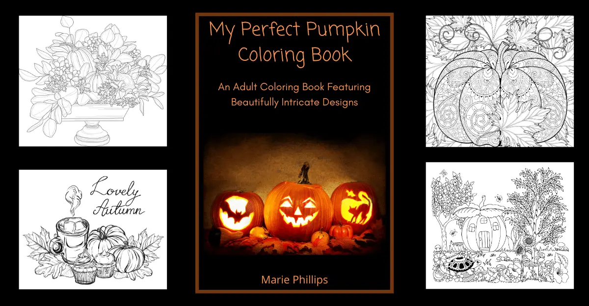 fall harvest pumpkin coloring book adults
